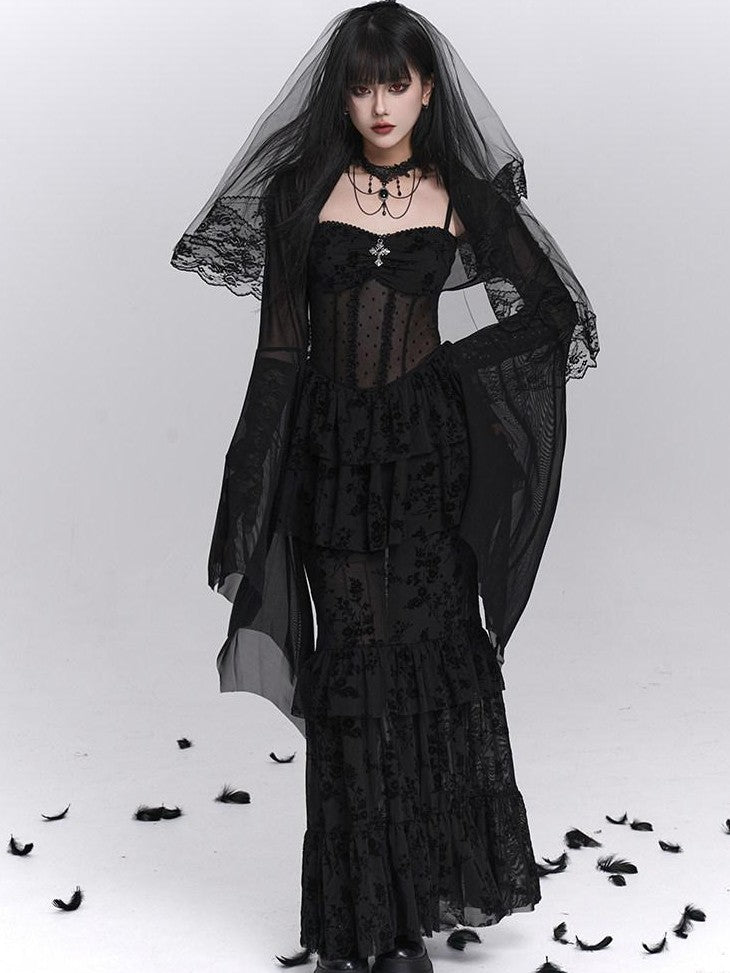 LADYGHOST Ghost Girl Gothic Fishtail Women&