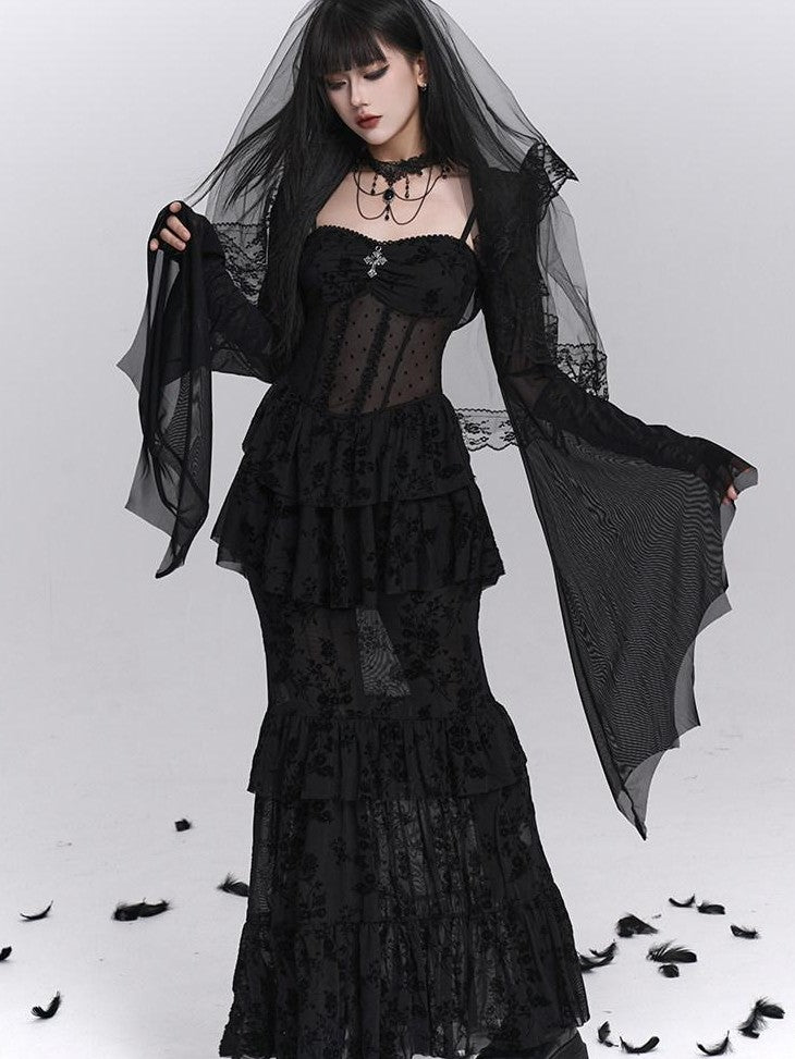 LADYGHOST Ghost Girl Gothic Fishtail Women&