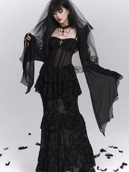 LADYGHOST Ghost Girl Gothic Fishtail Women&