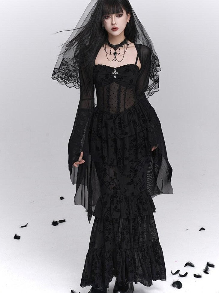 LADYGHOST Ghost Girl Gothic Fishtail Women&