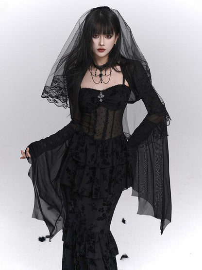 LADYGHOST Ghost Girl Gothic Fishtail Women&