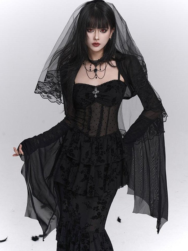 LADYGHOST Ghost Girl Gothic Fishtail Women&