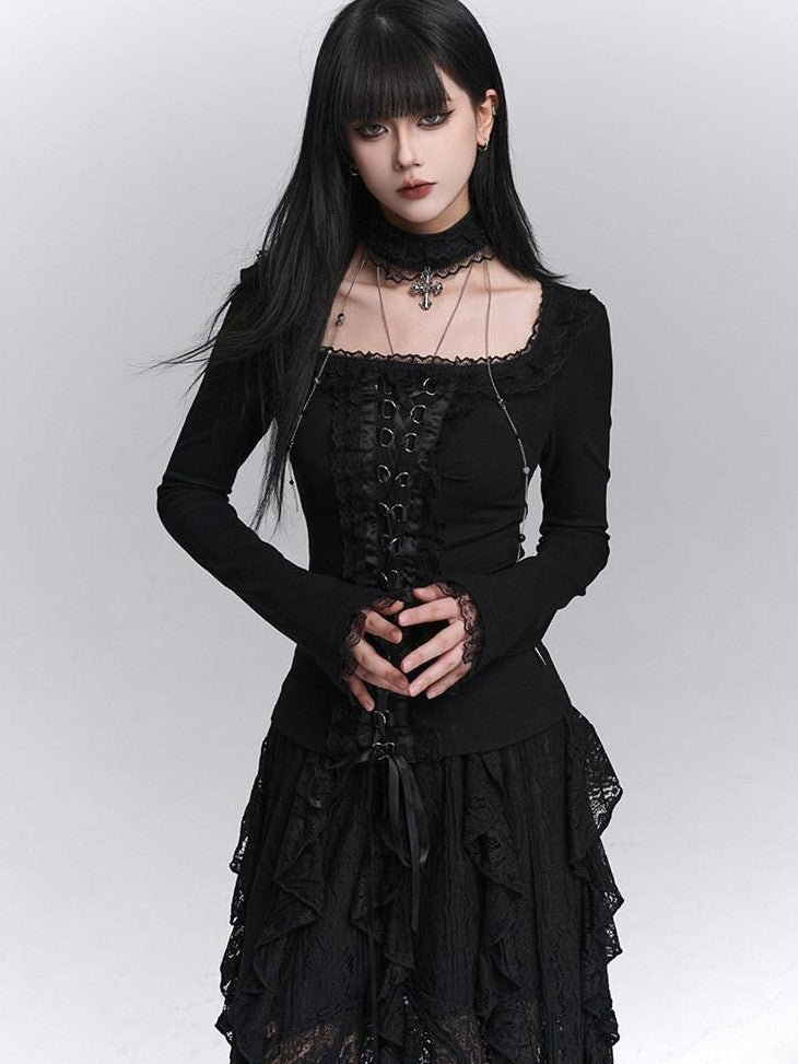 LADYGHOST Ghost Girl Gothic Slim Fit Women&