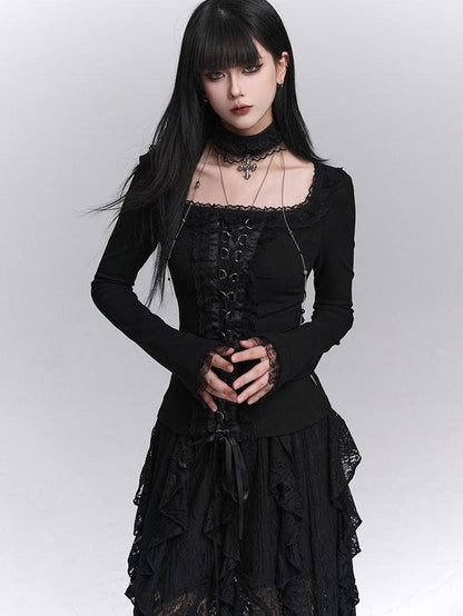 LADYGHOST Ghost Girl Gothic Slim Fit Women&