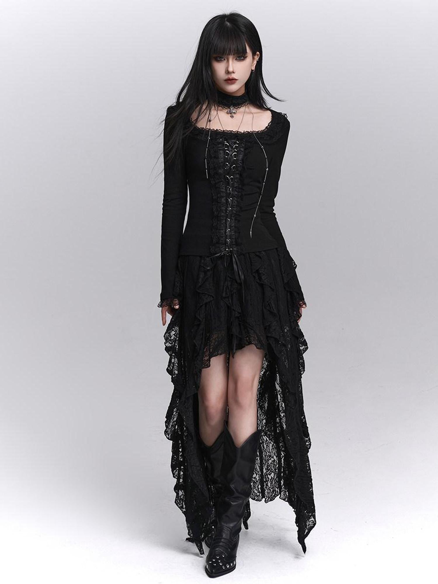 LADYGHOST Ghost Girl Gothic Slim Fit Women&