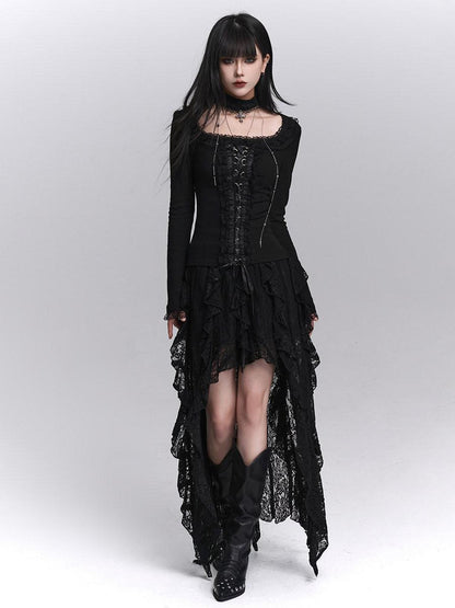 LADYGHOST Ghost Girl Gothic Slim Fit Women&