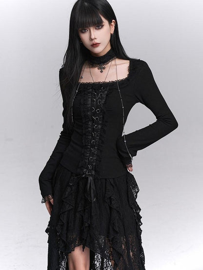 LADYGHOST Ghost Girl Gothic Slim Fit Women&