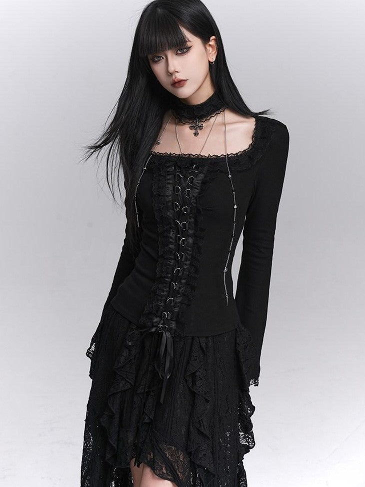 LADYGHOST Ghost Girl Gothic Slim Fit Women&