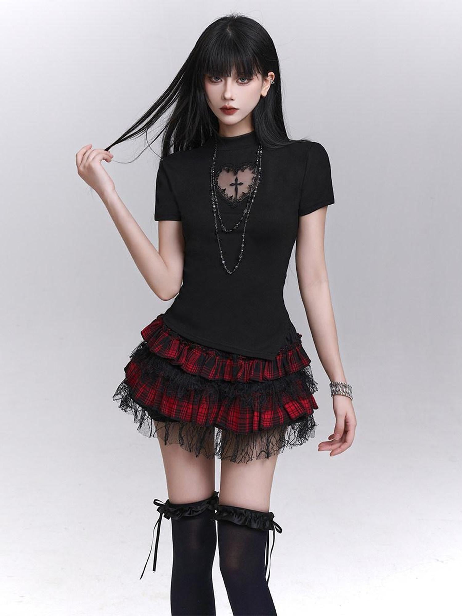 LADYGHOST Ghost Girl Graphic Dark Goth Subculture Women&