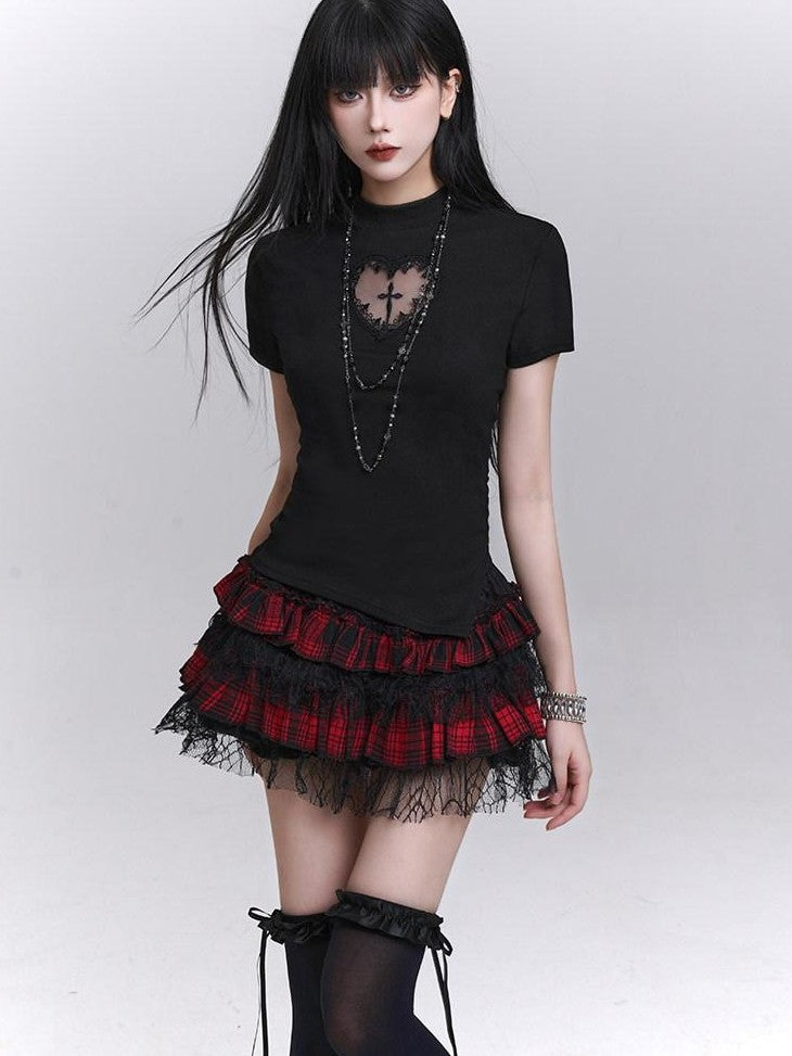 LADYGHOST Ghost Girl Graphic Dark Goth Subculture Women&