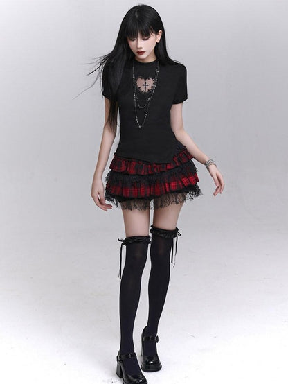 LADYGHOST Ghost Girl Graphic Dark Goth Subculture Women&