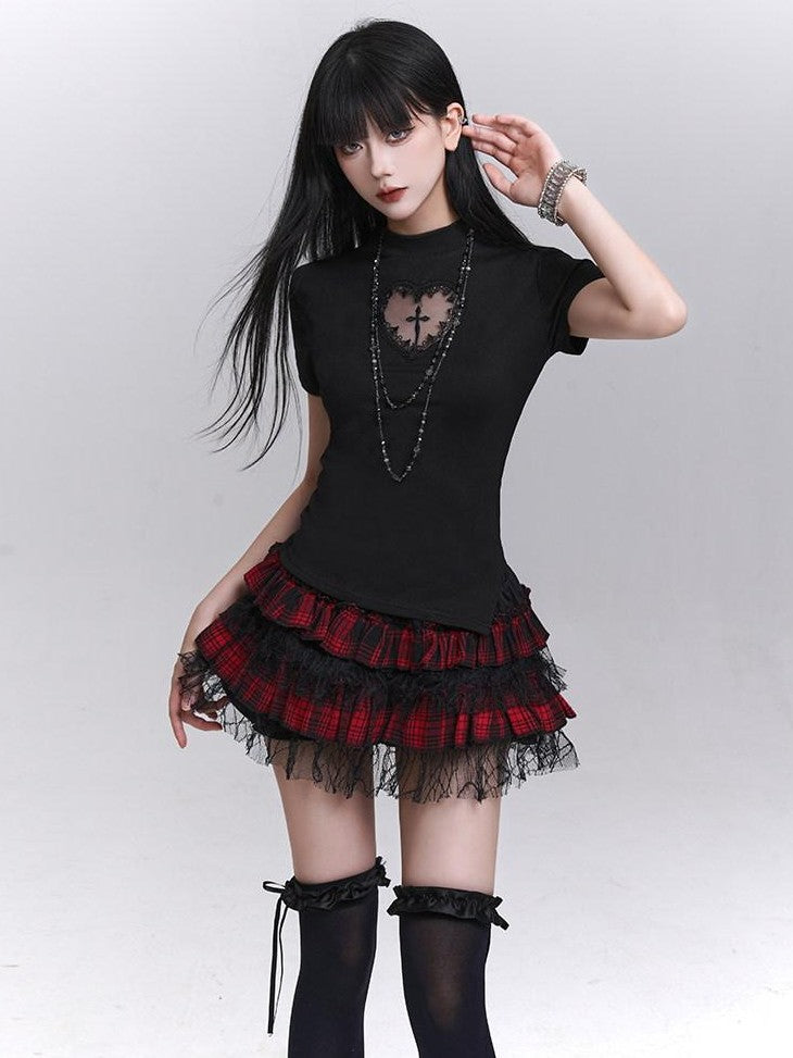 LADYGHOST Ghost Girl Graphic Dark Goth Subculture Women&