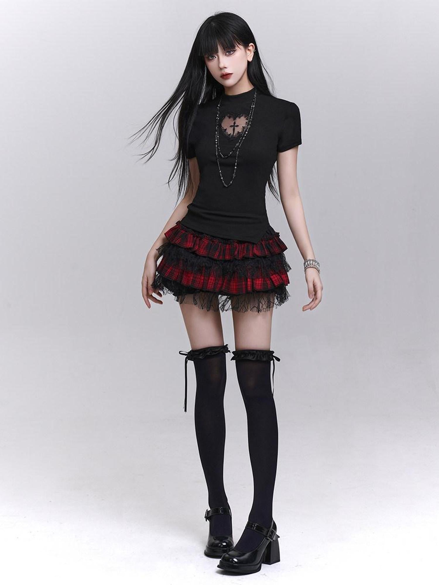 LADYGHOST Ghost Girl Graphic Dark Goth Subculture Women&
