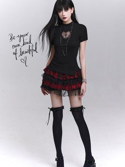 LADYGHOST Ghost Girl Graphic Dark Goth Subculture Women&