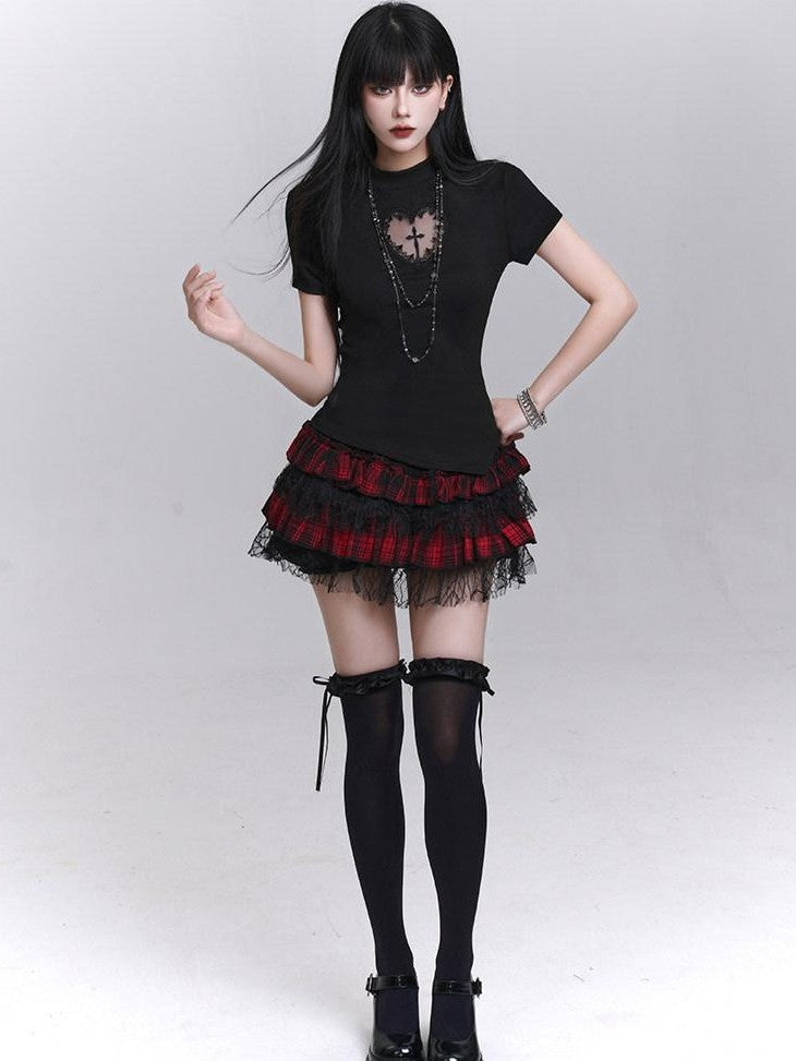 LADYGHOST Ghost Girl Graphic Dark Goth Subculture Women&