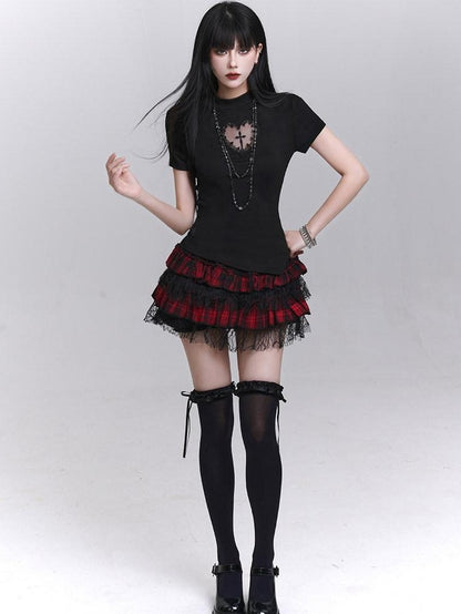 LADYGHOST Ghost Girl Graphic Dark Goth Subculture Women&
