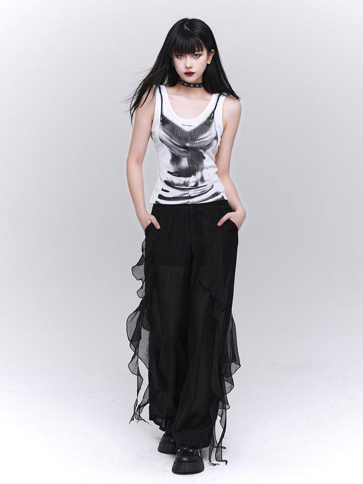 LADYGHOST Ghost Girl Jazz Graphic Festival American Sweet Cool Women&
