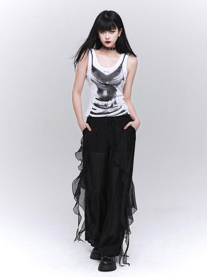 LADYGHOST Ghost Girl Jazz Graphic Festival American Sweet Cool Women&