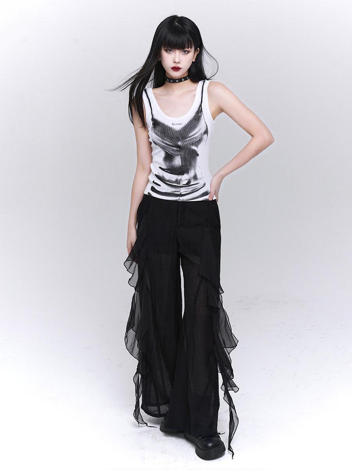 LADYGHOST Ghost Girl Jazz Graphic Festival American Sweet Cool Women&