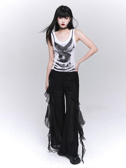 LADYGHOST Ghost Girl Jazz Graphic Festival American Sweet Cool Women&