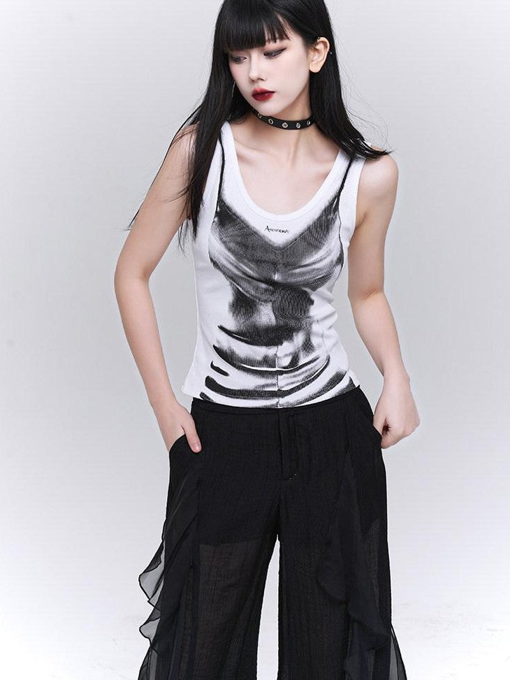 LADYGHOST Ghost Girl Jazz Graphic Festival American Sweet Cool Women&