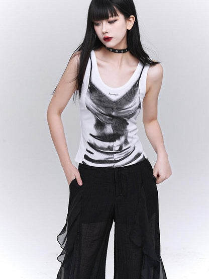 LADYGHOST Ghost Girl Jazz Graphic Festival American Sweet Cool Women&