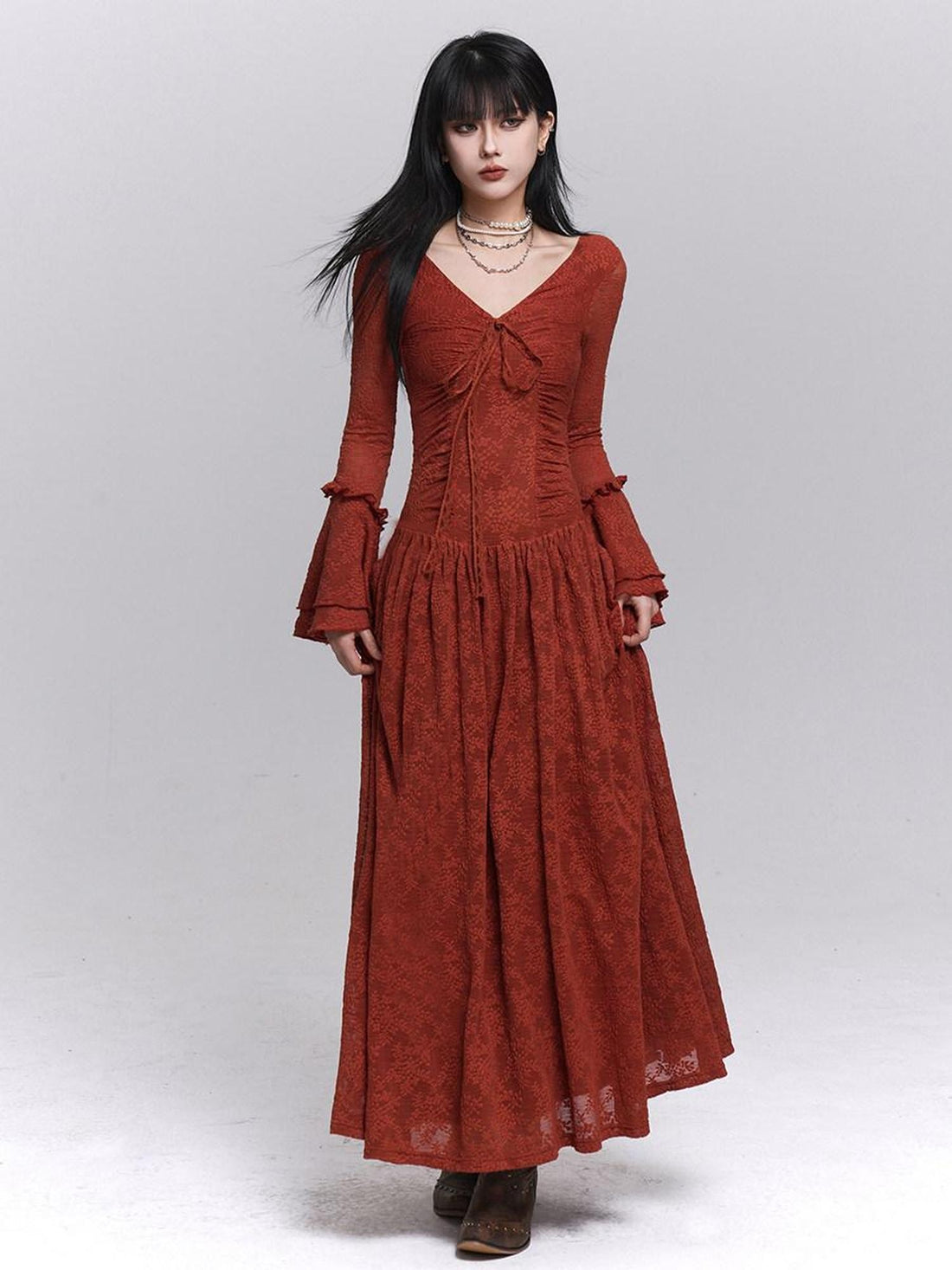 LADYGHOST Ghost Girl Long Bell Sleeve Women&