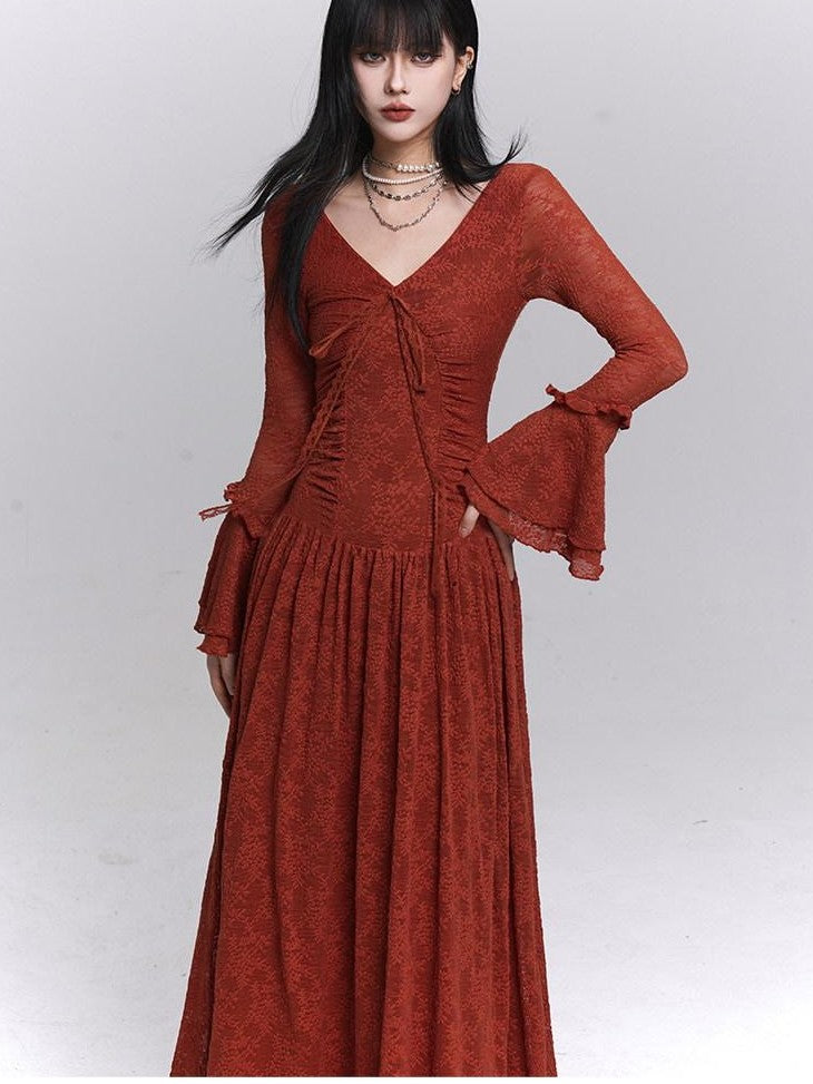 LADYGHOST Ghost Girl Long Bell Sleeve Women&