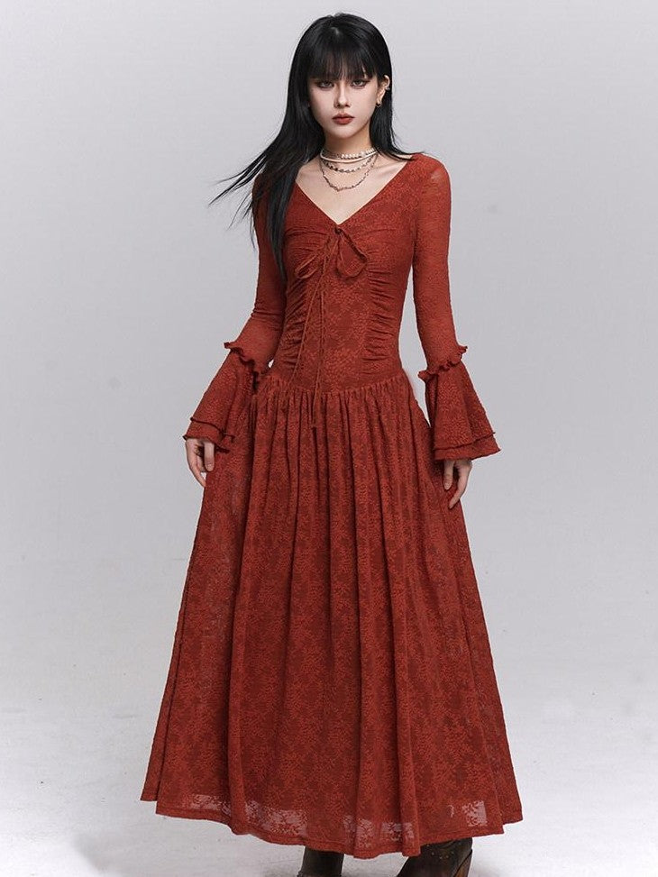 LADYGHOST Ghost Girl Long Bell Sleeve Women&