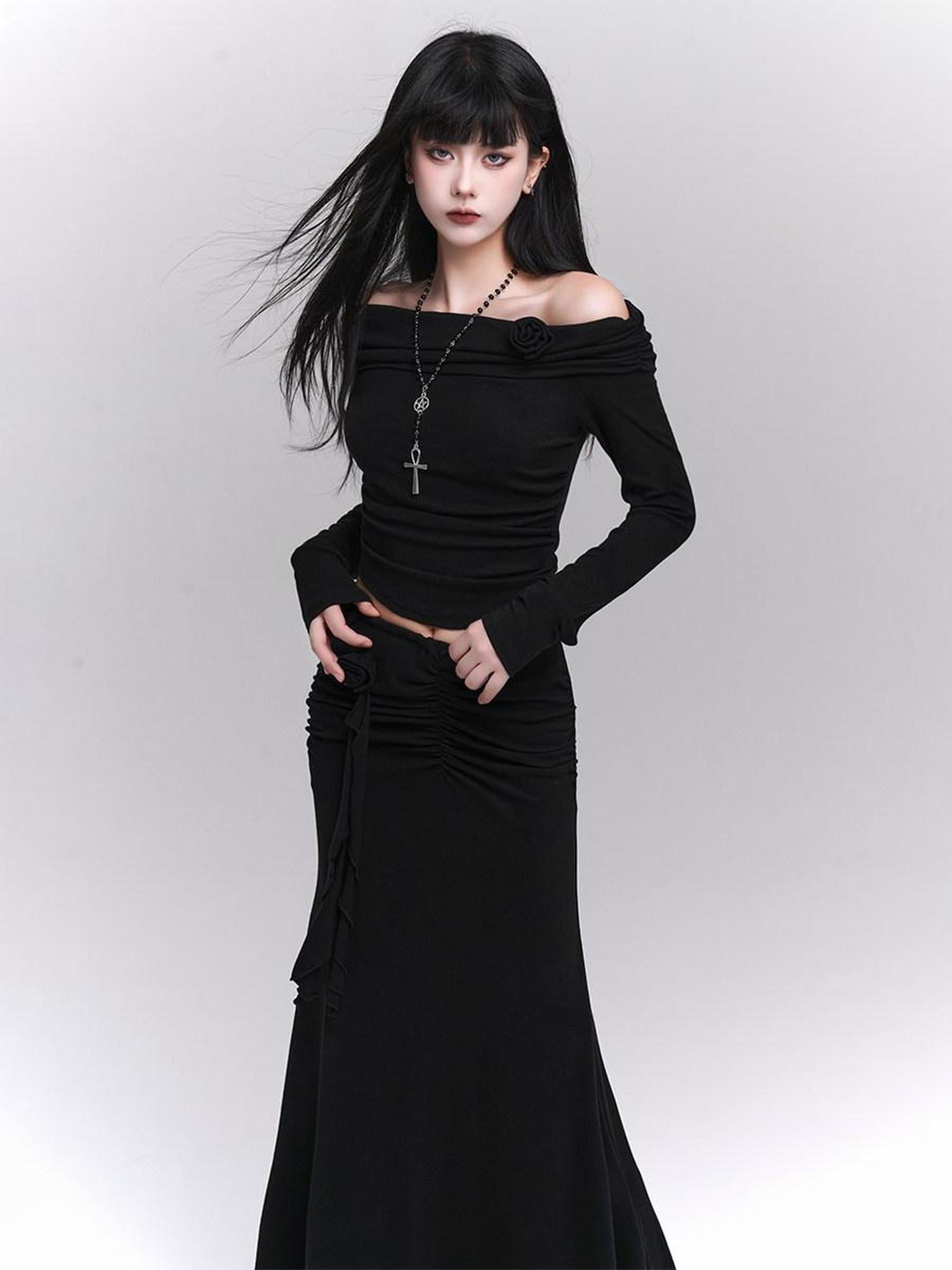 LADYGHOST Ghost Girl One Shoulder Women&