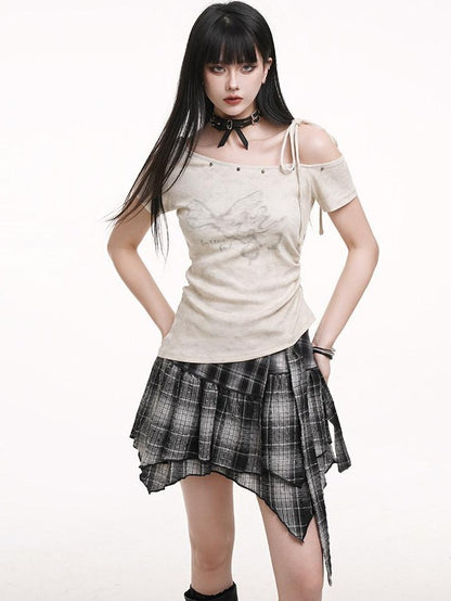 LADYGHOST Ghost Girl Print Slim Fit Cropped Cami Women&