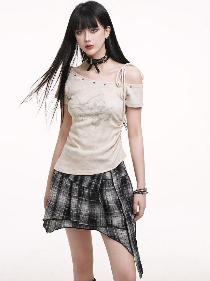 LADYGHOST Ghost Girl Print Slim Fit Cropped Cami Women&