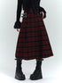 LADYGHOST Ghost Girl Red Black Plaid A Line Women&