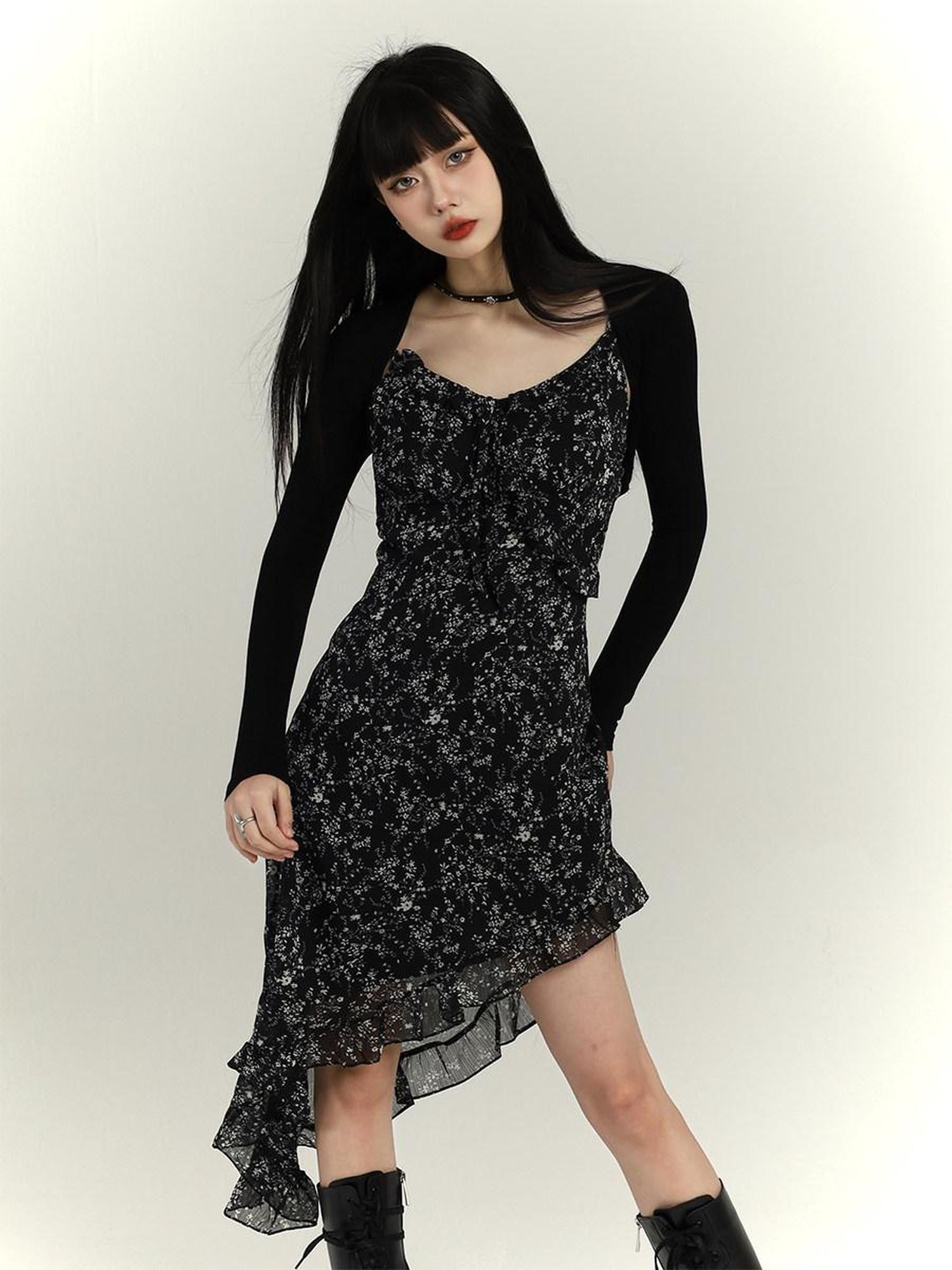 LADYGHOST Ghost Girl Sun Protective Cropped Open Front Women&