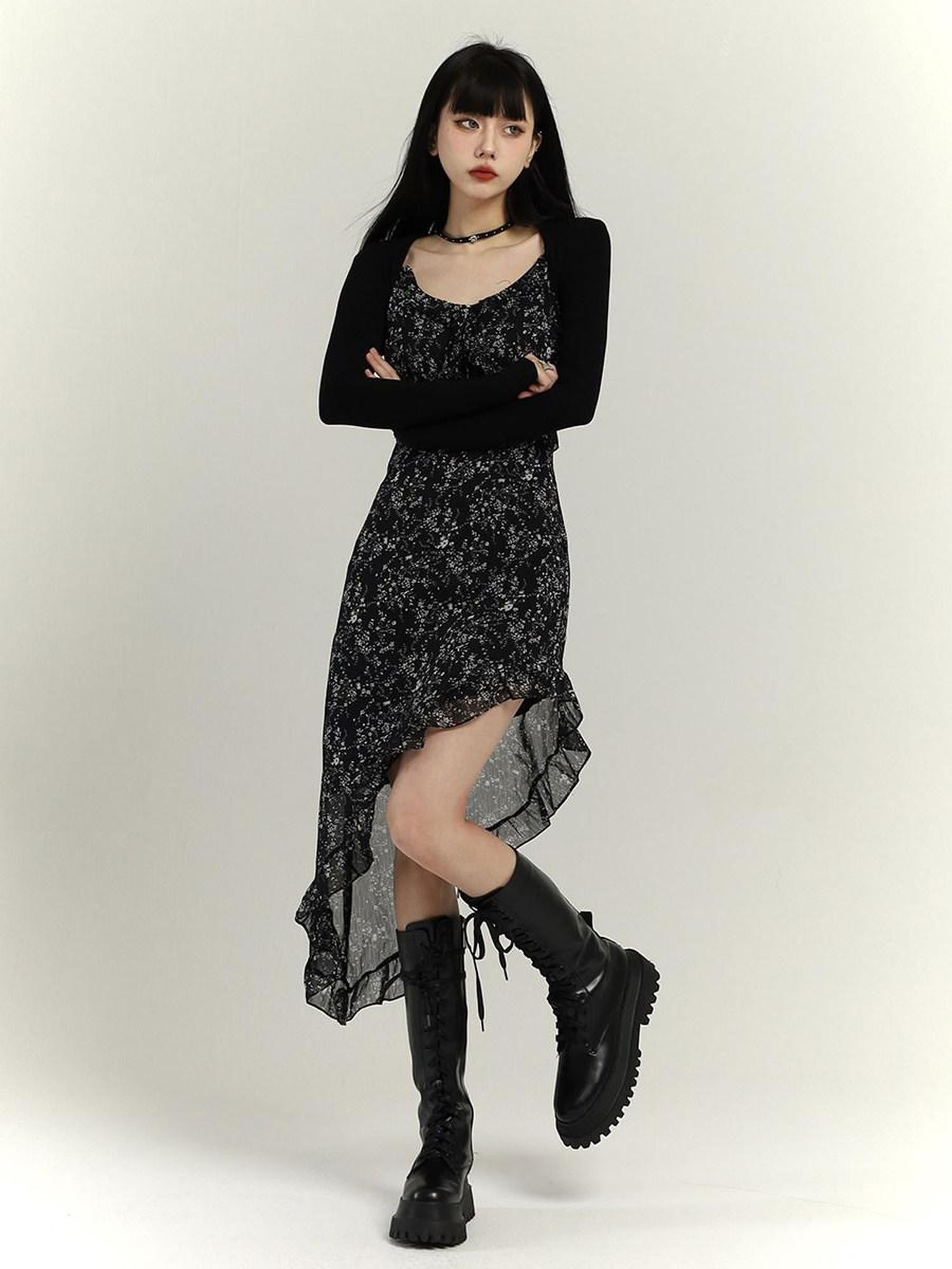 LADYGHOST Ghost Girl Sun Protective Cropped Open Front Women&