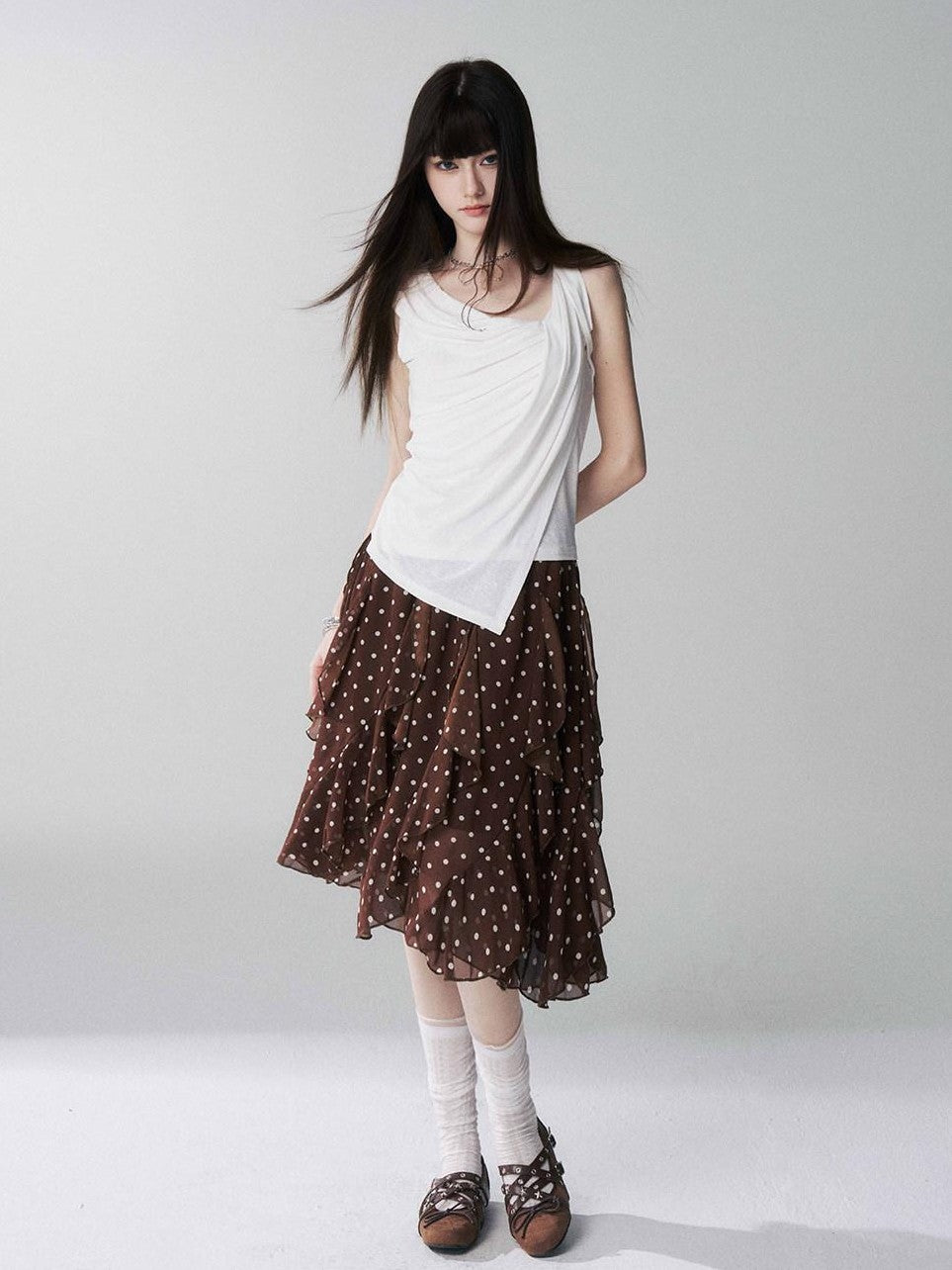 LADYGHOST Ghost Girl Unique Design Slouchy Relaxed Sleeveless Women&