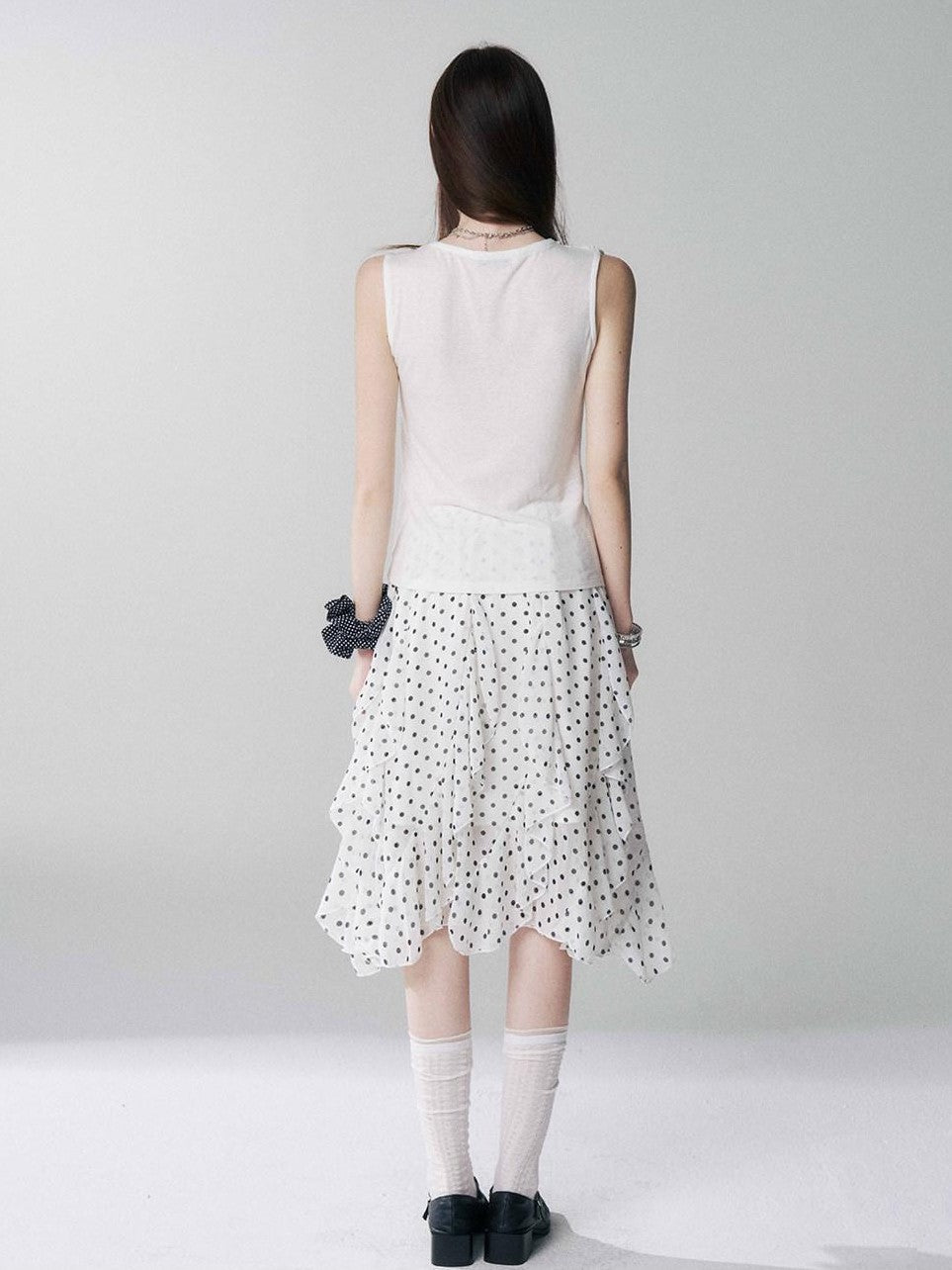 LADYGHOST Ghost Girl Unique Design Slouchy Relaxed Sleeveless Women&