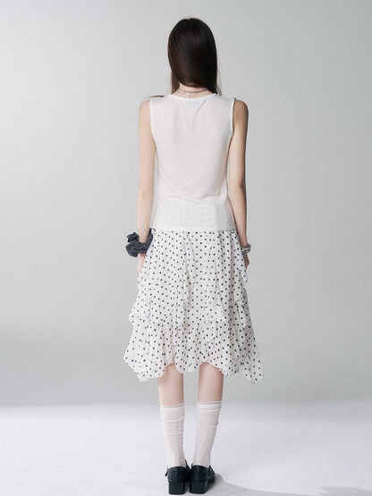 LADYGHOST Ghost Girl Unique Design Slouchy Relaxed Sleeveless Women&