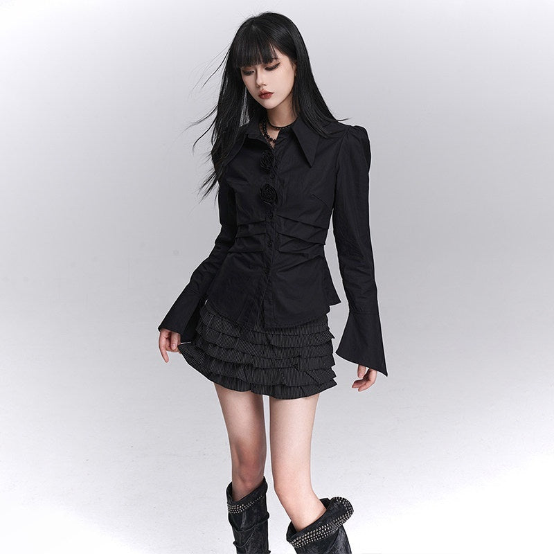 LADYGHOST_Ghost_Girl_Unique_Waist_Cinched_Long_Sleeve_White_Women&