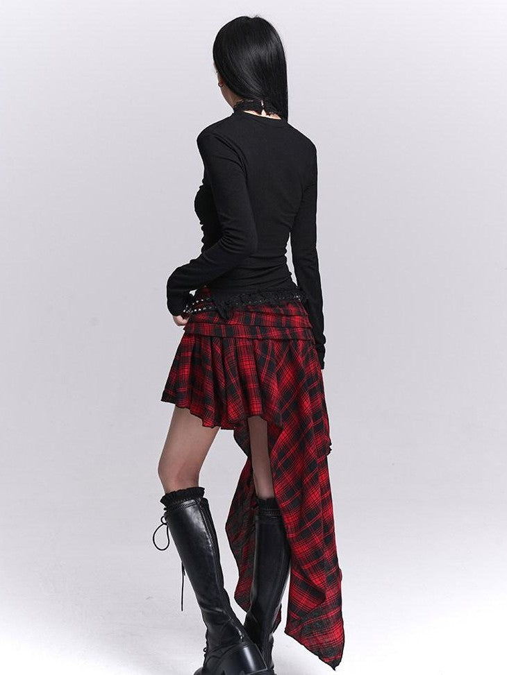 LADYGHOST Ghost Print Gothic Cinched Waist Women&