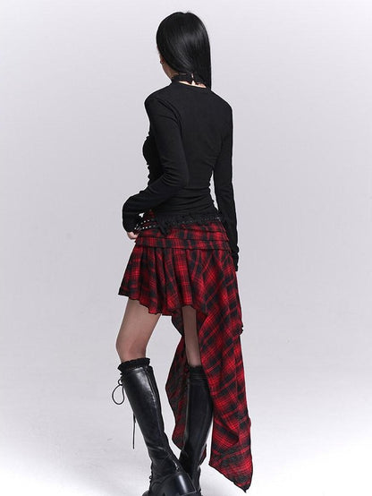 LADYGHOST Ghost Print Gothic Cinched Waist Women&