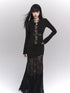 LADYGHOST Ghost Print Halloween Minimalist Niche Gothic Women&
