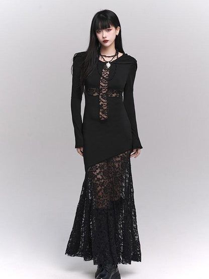 LADYGHOST Ghost Print Halloween Minimalist Niche Gothic Women&
