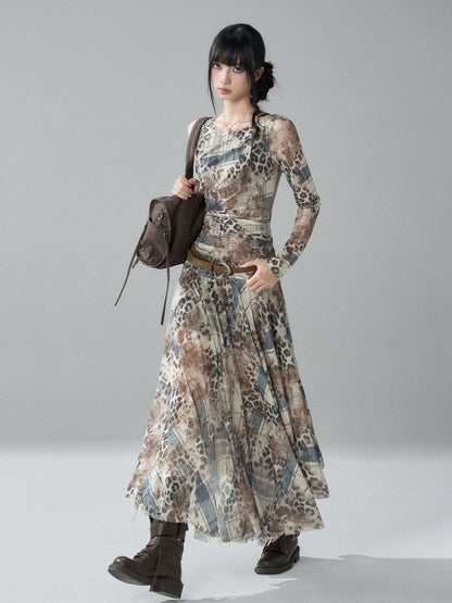 LADYGHOST_Ghost_Print_Long_Sleeve_Slim_Waist_Women&