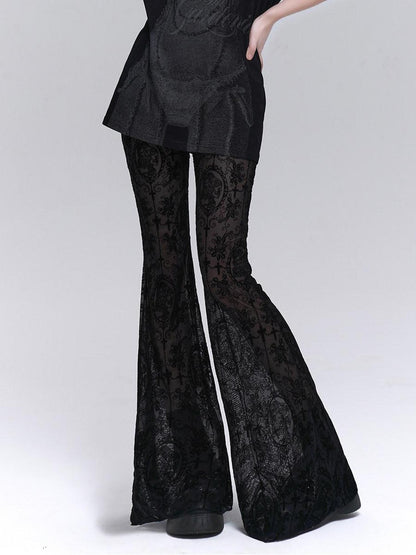 LADYGHOST Ghostly Black Gothic Subculture Slimming Women&