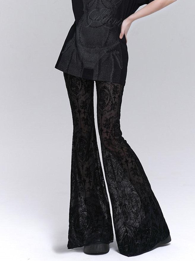 LADYGHOST Ghostly Black Gothic Subculture Slimming Women&