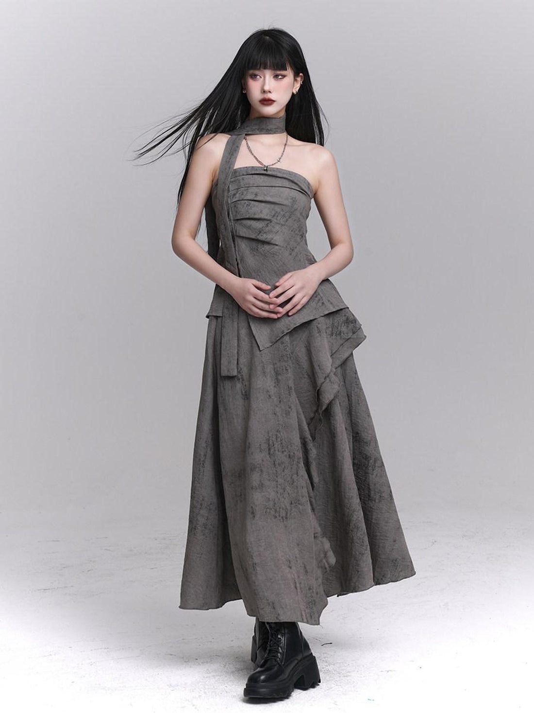 LADYGHOST Ghostly Bustier And Long Skirt Northwest Wasteland Women&