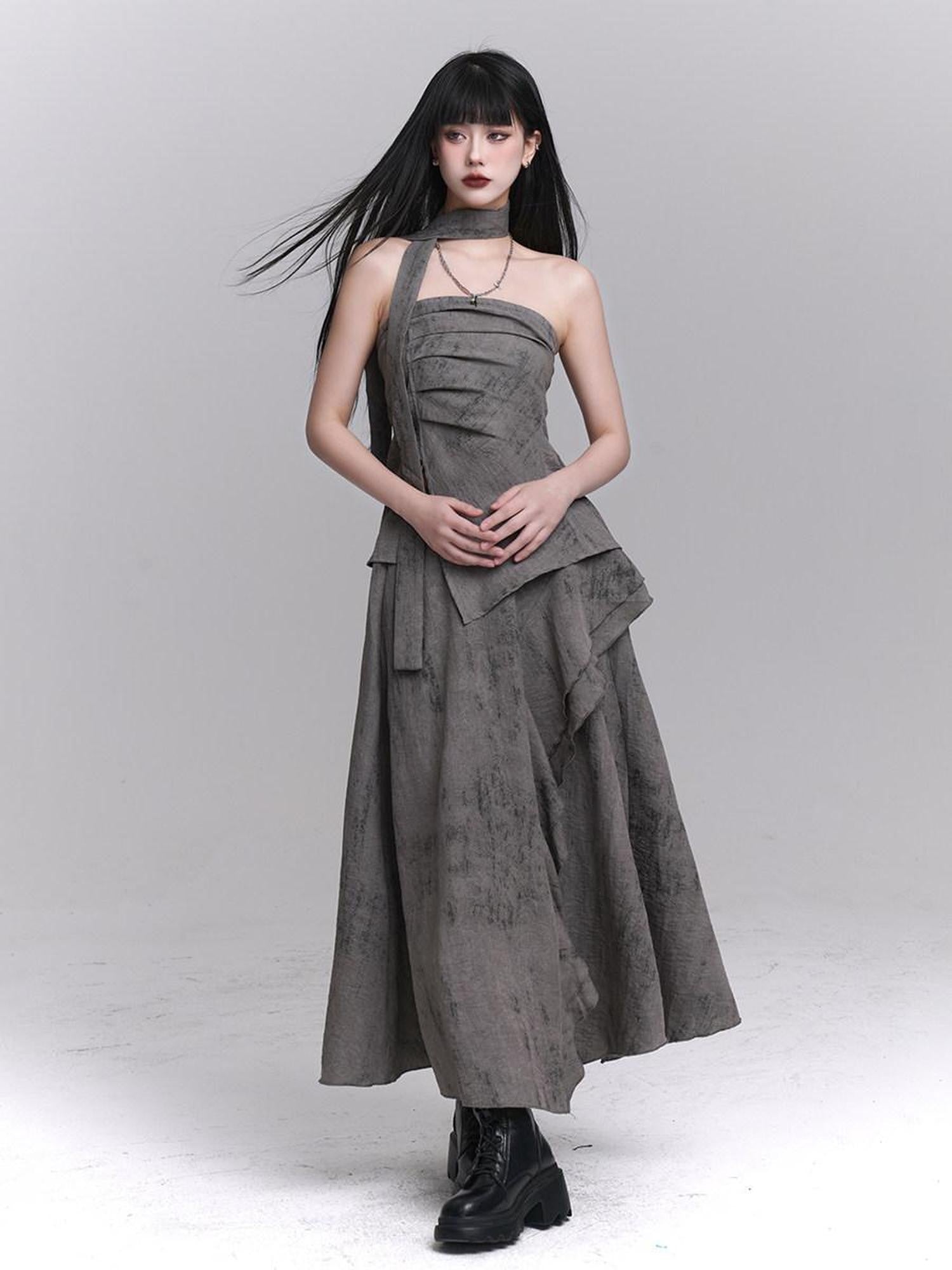 LADYGHOST Ghostly Bustier And Long Skirt Northwest Wasteland Women&