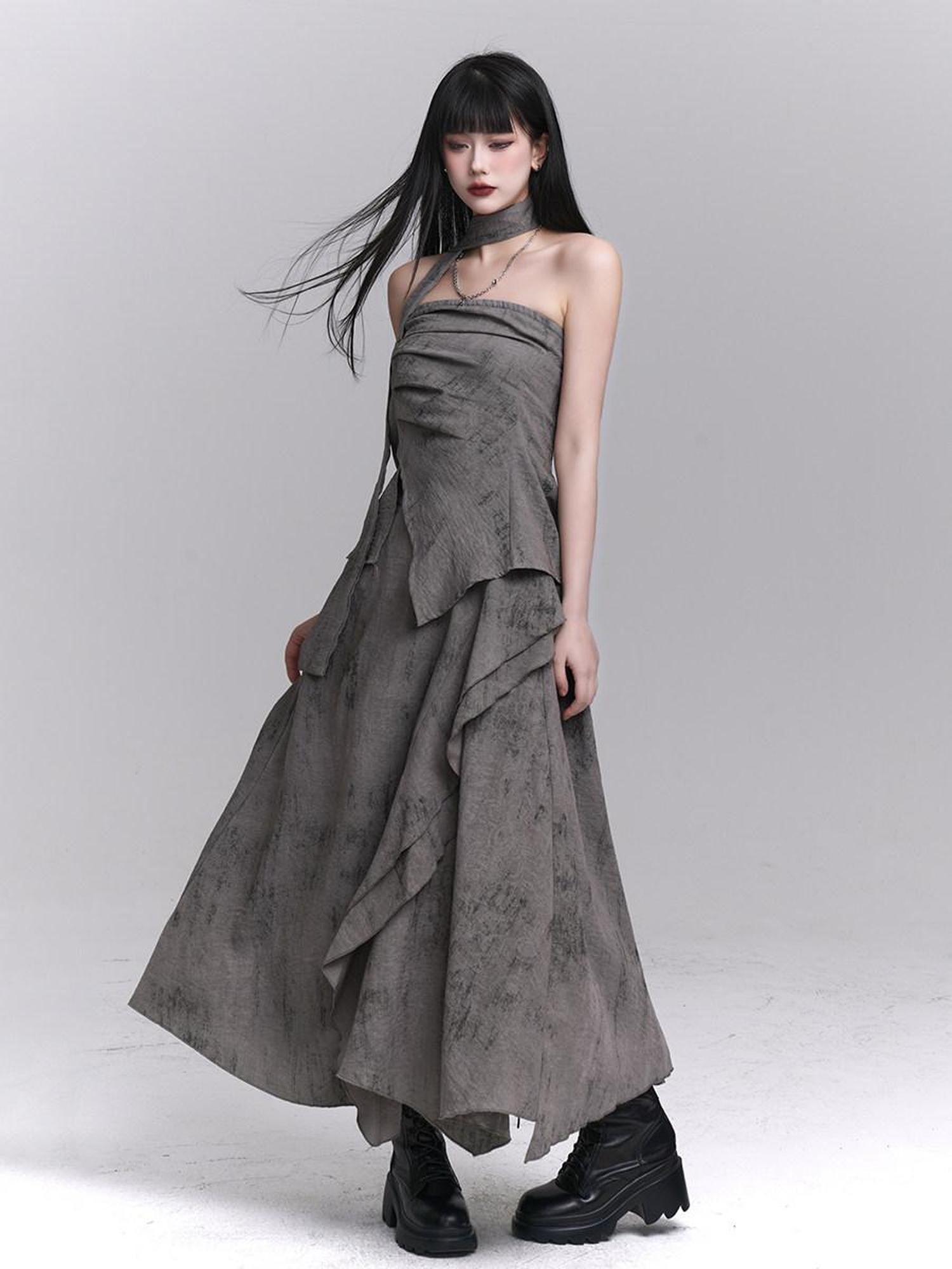 LADYGHOST Ghostly Bustier And Long Skirt Northwest Wasteland Women&