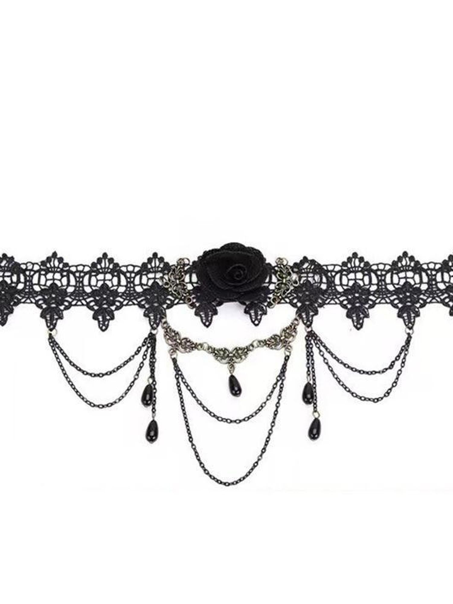 LADYGHOST Ghostly Girl Gothic Rose Floral Dark Subculture Women&